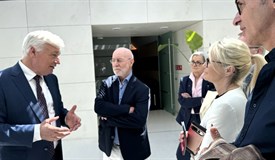 Führung durch die Räume der Abgeordnetenkammer mit dem Präsidenten. Foto: ney